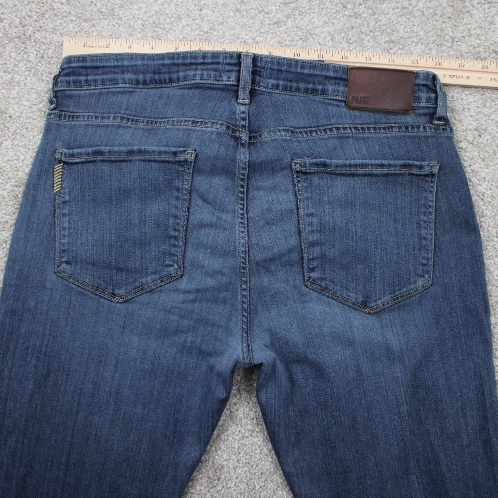 PAIGE Federal Jeans Mens 33 Blue 5-Pocket Rayon/Cotton Stretch w/ 30" inseam - Picture 8 of 15